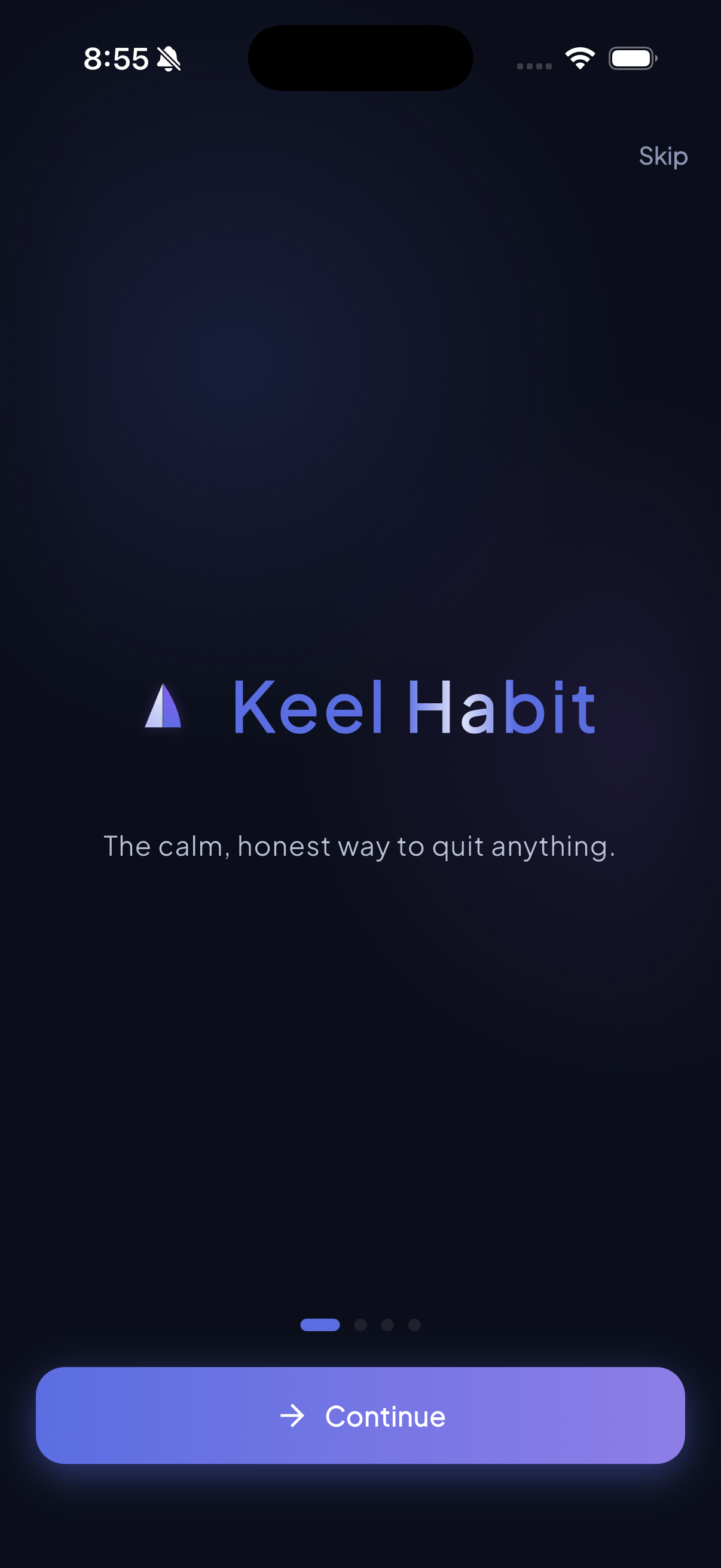 Keel Habit — the calm way to quit